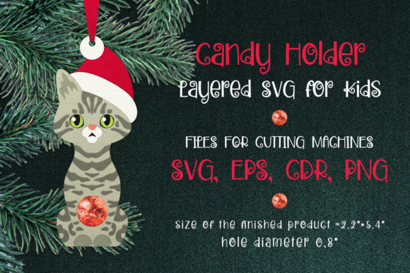 3D SVG Bengal Cat Christmas Ornament Template Review