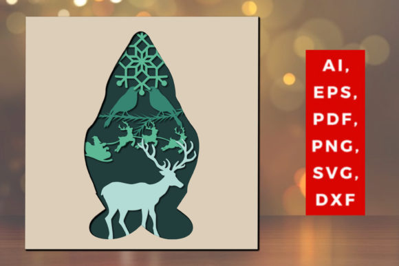 3D SVG Christmas Gnome: A Crafter's Review