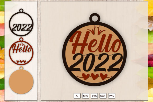 3D SVG Shapes: Reviewing the 2022 New Year Asset