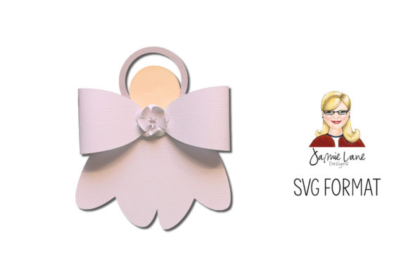 Angel Bow: A Festive 3D SVG for Christmas Crafts