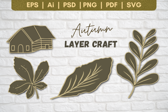 Autumn Craft: 3D SVG Shapes for Seasonal Branding