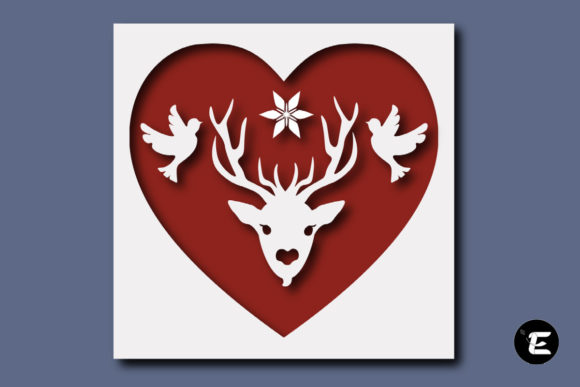 Deer Christmas: A 3D SVG Asset for Festive Branding