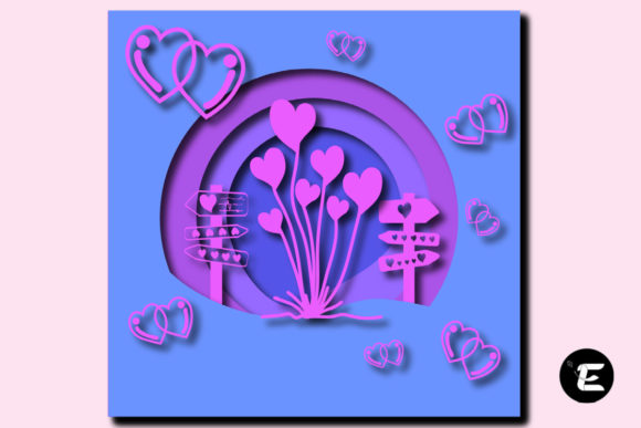 Flowers of Love: 3D SVG for Shadow Boxes