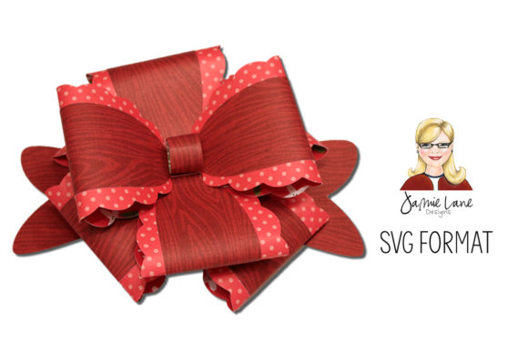 Large Ruffled Bow: A 3D SVG Christmas Asset Review