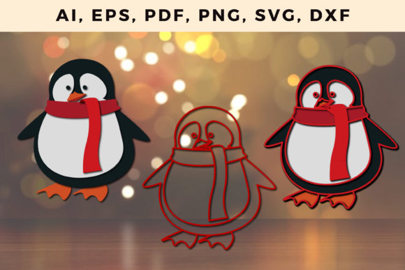 Multi Layer Christmas Penguin Cut 3D SVG Review