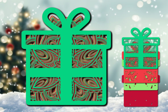 Review: 3D Christmas Present Gift Layered Design