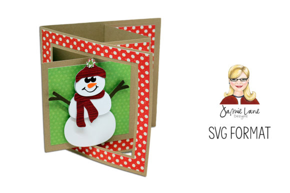 Review: 3D SVG Christmas Snowman Window Lever Card