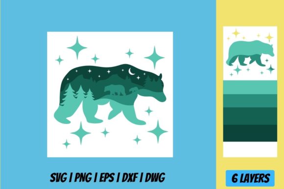 Review: Christmas Bear Shadow Box 3D SVG for Branding