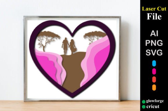 Review: Multilayer Love Couple 3D SVG for Shadow Boxes