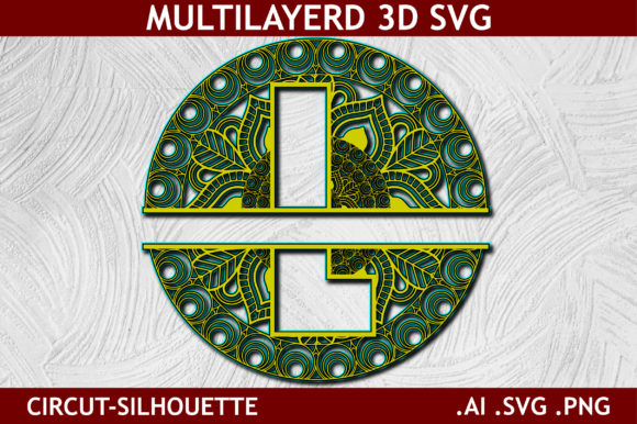 Review: Split Alphabet L Letter Mandala 3D SVG for Shapes