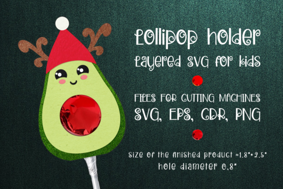 Reviewing the 3D SVG Avocado Christmas Lollipop Holder
