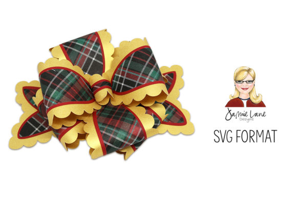 Scalloped Layered Package Bow: 3D SVG Shapes Review