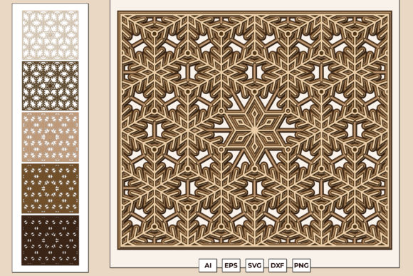 Snowflake Wall Art Grille SVG: 3D SVG Shapes Review