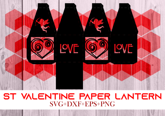 St Valentine Paper Lantern Series 0064: A 3D SVG for Shapes