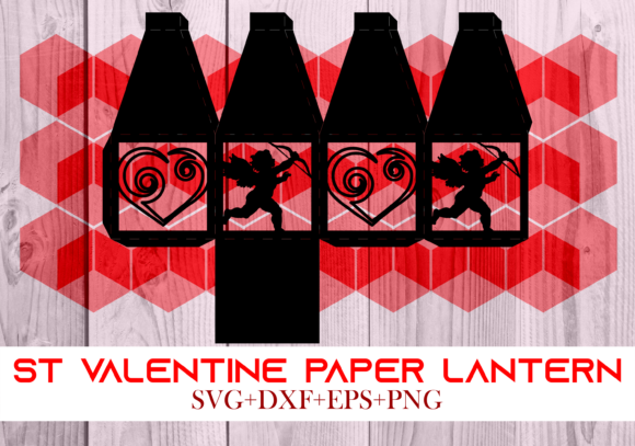 St Valentine Paper Lantern Series 0083: A 3D SVG for Valentine S Day