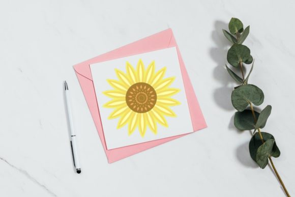 Sunflower 3D Layer Mandala: 3D SVG for Paper Flowers